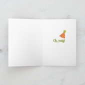 ああナッツ!リスと別の誕生日おもしろい。 カード (内部)