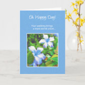 ああハッピーデー！...結婚s カード (黄色い花)