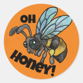 ああハニー!かわいいビー ラウンドシール (正面)