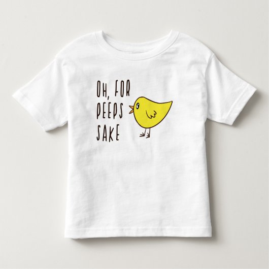 ああピープスお酒かわいいかわいい復活祭おもしろいり トドラーTシャツ (正面)