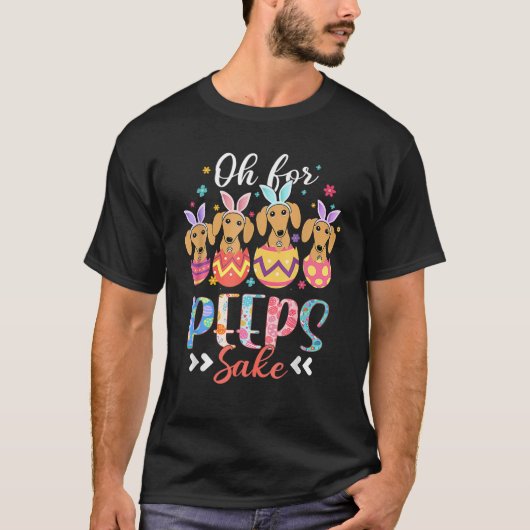 ああピープス酒のイースターおもしろいダシュント・バニー・イヤー Tシャツ (正面)