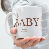 ああベビーあなたの写真と日付の回り込み コーヒーマグカップ