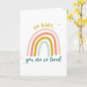 ああベビーお前は愛されている カード (黄色い花)