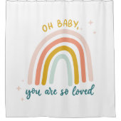 ああベビーお前は愛されている シャワーカーテン (正面)