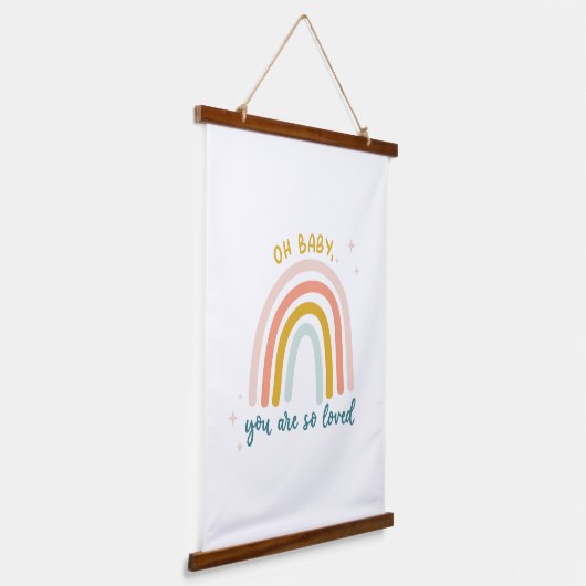 ああベビーお前は愛されている 吊り下げ型タペストリー (傾斜あり)