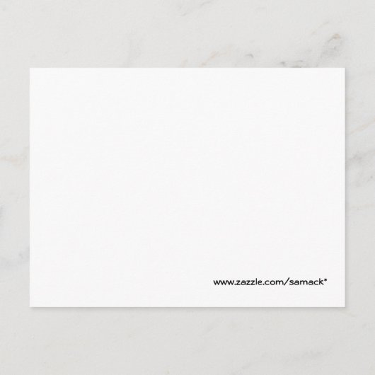 ああベビーこのピンク女の子らしい女の子 ポストカード (裏面)