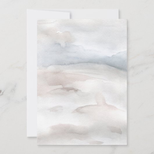 ああベビーの森の動物のシ男女兼用ャワー 招待状 (裏面)