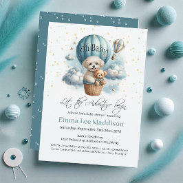 ああベビーアドベンチャーが気球で子犬を始める 招待状