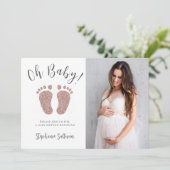 ああベビーガールの赤ちゃんシャワー 招待状 (スタンド正面)