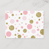 ああベビーガール、ブックカードを持ってフェイクグリッター エンクロージャーカード (裏面)