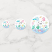 ああベビーシーベイビーシャワーの下 コンフェッティ (裏面)