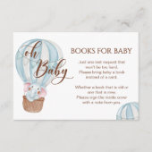 ああベビーゾウ熱い気球の本でベビー エンクロージャーカード (正面)