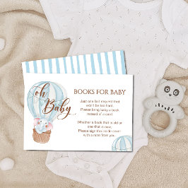 ああベビーゾウ熱い気球の本でベビー エンクロージャーカード