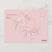 ああベビードラゴンフライ希望の赤ちゃんシャワーフローラを作る ポストカード (裏面)