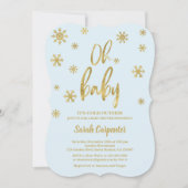 ああベビーベビーシャワーボーイの外は寒い 招待状 (正面)