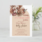 ああベビーヴィンテージボーホフェアリー開花中 招待状 (スタンド正面)