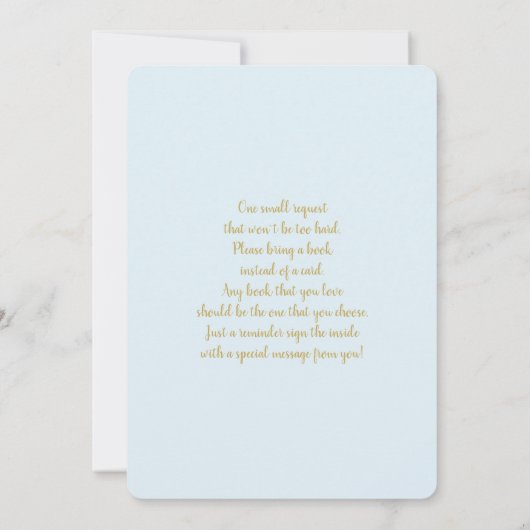 ああベビー冬の外は寒い男の赤ちゃん 招待状 (裏面)