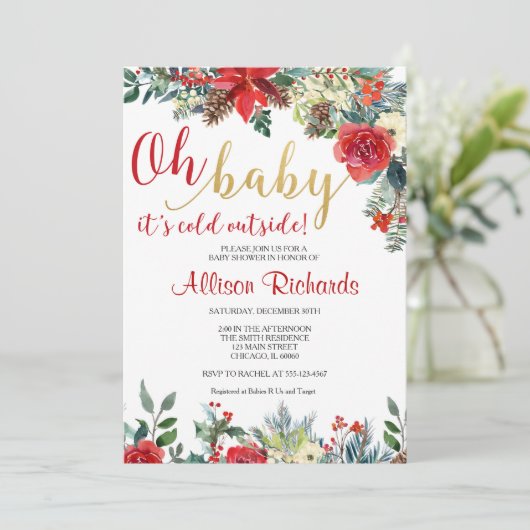 ああベビー外の休日は寒い男女兼用 招待状 (スタンド正面)