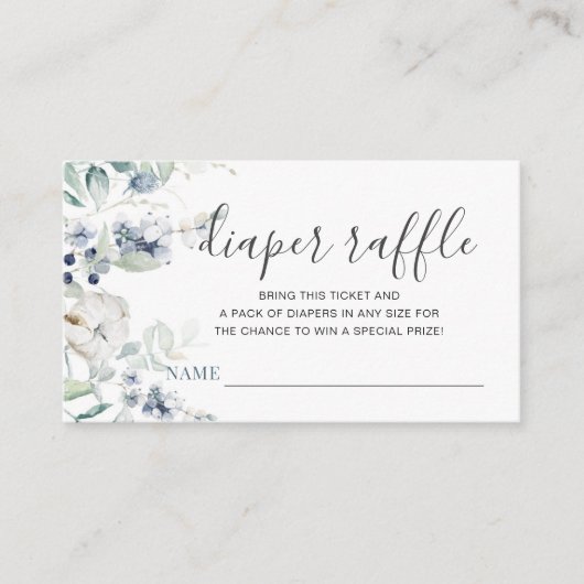 ああベビー外の冷たいシャワーおむつラッフル エンクロージャーカード (正面)