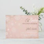 ああベビー外寒いヴィンテージピンク招待状 招待状 (スタンド正面)