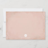 ああベビー外寒いヴィンテージピンク招待状 招待状 (裏面)