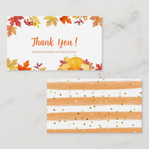 ああベビー小さなカボチャは途中の赤ちゃんシャワー エンクロージャーカード