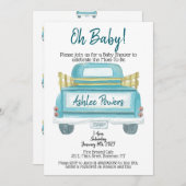 ああベビー男の子のシャワー招待車だ 招待状