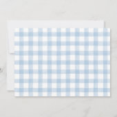 ああベビー!かわいい子犬の男の子ベビーシャワー招待状 招待状 (裏面)