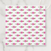 ああベビー!アクアピンクフローラ赤ちゃんシャワーありがとう フェイバータグ (裏面)