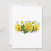 "ああベビー"イエローローズフローラベビーシャワー セーブザデート (裏面)