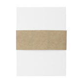 ああベビー!クラフト素朴フローラリースベビーシャワー 招待状ベリーバンド (裏面例)