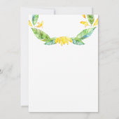 ああベビー!ジャングルサファリかわいいベビーシャワー 招待状 (裏面)