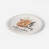 ああベビー!ハロウィン秋パンプキンベビー離れビーシャワー ペーパープレート (アングル)