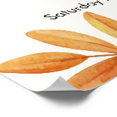 ああベビー!ハロウィーン秋パンプキ離れンウェルカムサイン ポスター (角)