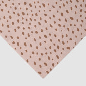 "ああベビー"ブラウンスクリプト&ベージュドットベビーシャワー 薄葉紙 (詳細)