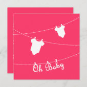 ああベビー!ベビーシャワー招待状 招待状 (正面/裏面)