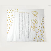 ああベビー!ベビーシャワー背景 – XL タペストリー (正面(横))