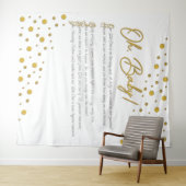 ああベビー!ベビーシャワー背景 – XL-2 タペストリー (インサイチュ(横))