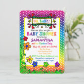 ああベビー!レインボーベイビーシャワー招待状 招待状 (スタンド正面)