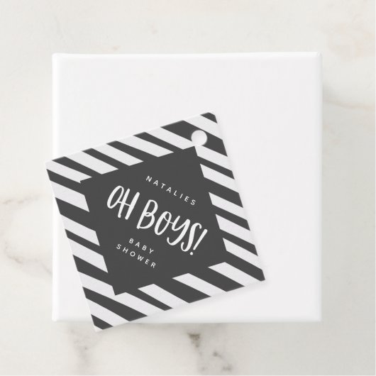 ああベビー!双子の感謝してい男の子好きギフトラベル フェイバータグ (インサイチュ)