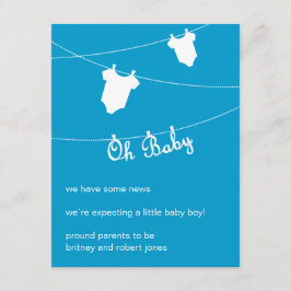 ああベビー!妊娠の発表 案内状