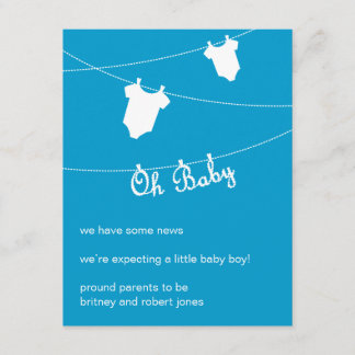 ああベビー!妊娠の発表 案内状