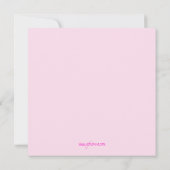 ああベビー!春お洒落生誕発表 案内状 (裏面)