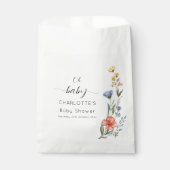 ああベビー!水の色ワイルドフラワーベビーシャワー フェイバーバッグ (正面)