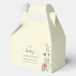 ああベビー!水の色ワイルドフラワーベビーシャワー フェイバーボックス