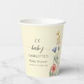 ああベビー!水の色ワイルドフラワーベビーシャワー 紙コップ (裏面)