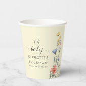 ああベビー!水の色ワイルドフラワーベビーシャワー 紙コップ (正面)
