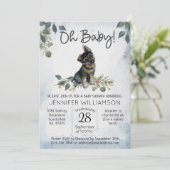 ああベビー!犬の赤ちゃんシャワードイツの羊飼い 招待状 (スタンド正面)
