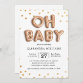 "ああベビー"男女兼用赤ちゃんシャワー招待状 招待状 (正面/裏面)