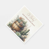 ああベビー!素朴多肉食とサクティベイビーシャワー スタンダードランチョンナプキン (角)